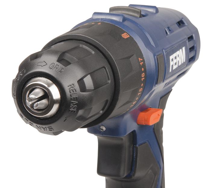 Дрель-шуруповерт Ferm CDM1120 аккум. патрон:быстрозажимной (кейс в комплекте) фото 9