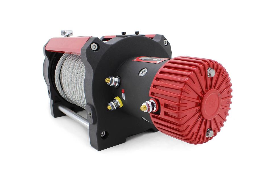 Лебедка для эвакуатора электрическая 12В 17000 lbs сталь ОПТ фото 2