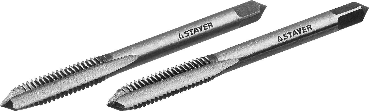 STAYER M6 х 1, 2 шт, комплект метчиков (28025-06-1.0-H2) фото 2