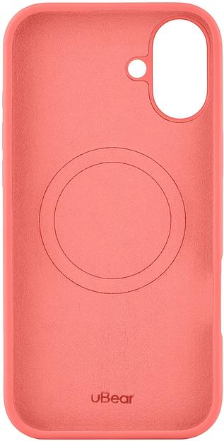 Чехол (клип-кейс) uBear для Apple iPhone 16 Plus Touch with MagSafe коралловый (CS416CR67PTH-I24M) фото 1