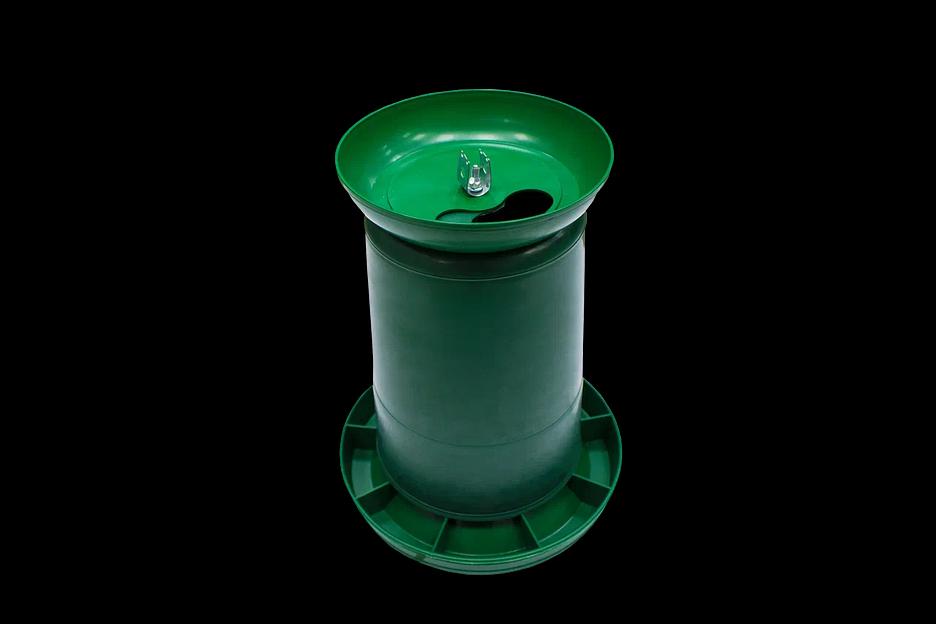 Кормушка бункерная для птиц 8 кг зеленая ОПТ фото 1