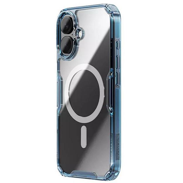 Чехол Nature TPU Pro Magnetic Case, Blue, (AP iP16) фото 2