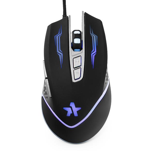 Гарнизон Мышь игровая GM-730G, "Астерион", код "Survarium", USB, чип Х3, черн., софт тач, 2400 DPI фото 1