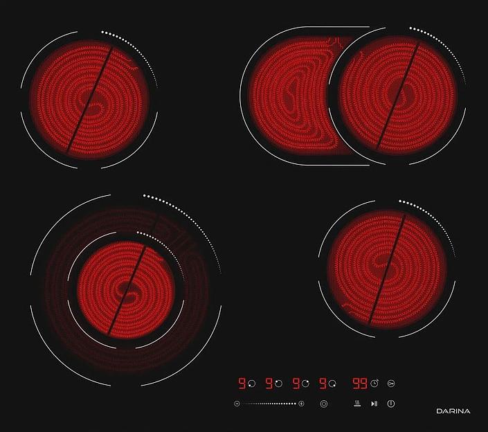 Электрическая варочная поверхность Darina 6Р Е328 B черный фото 2