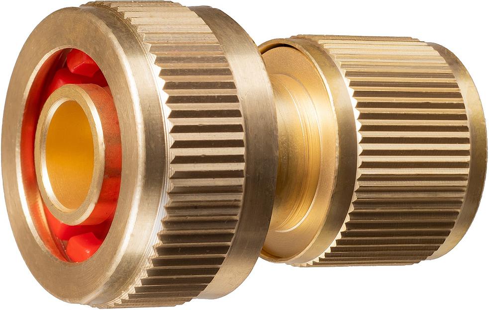 GRINDA BC-34A, 3/4″ с автостопом, из латуни, для шланга, быстросъёмный соединитель, PROLine (8-426130) фото 1