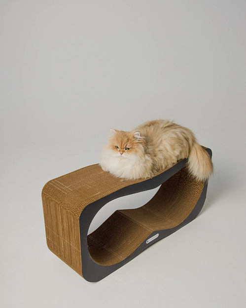 Когтеточка из картона Лонг, Черный, опт фото 3