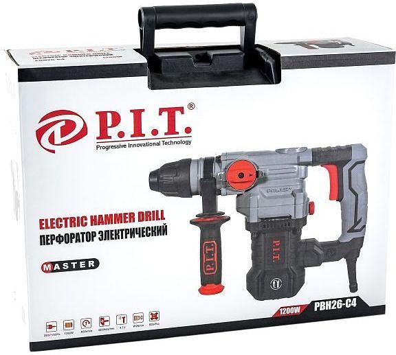 Перфоратор P.I.T. PBH26-C4 патрон:SDS-plus уд.:4.7Дж 1200Вт (кейс в комплекте) фото 6