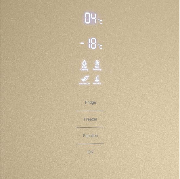 Холодильник Maunfeld MFF185NFBG 2-хкамерн. бежевый глянц. фото 6