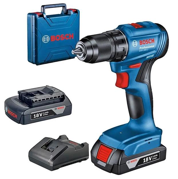 Дрель-шуруповерт аккумуляторная Bosch GSR 185-LI 1 Акб фото 1