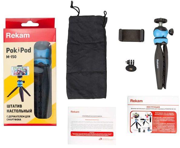 Штатив Rekam Pokipod настольный черный пластик/металл (143гр.) фото 6