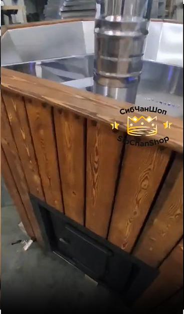 Банный чан «Фурако 2000» восьмигранный на 5-6 человек, сталь 304 фото 7