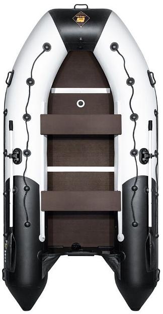 Лодка Ривьера Максима 3600 СК, 3600*1850*520 мм., цвет: серый-черный фото 2