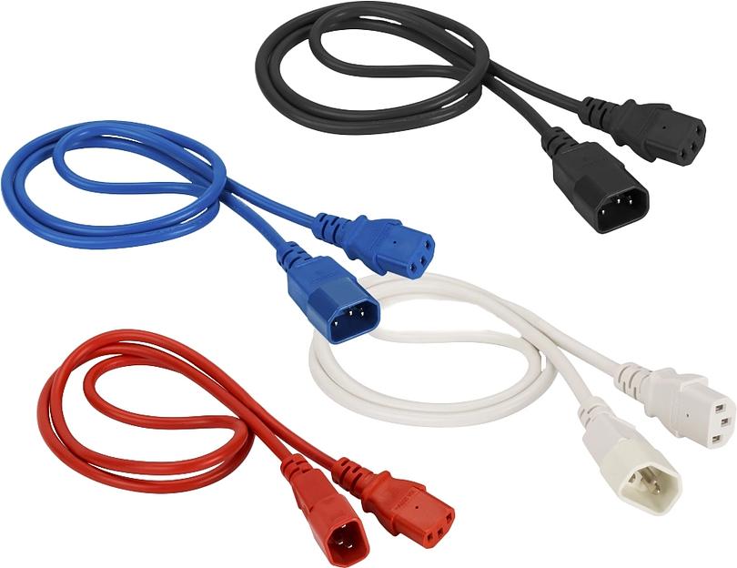 Шнур питания Lanmaster LAN-PP13/14-10-BL C13-С14 проводник.:3x0.75мм2 10м 220В 10А синий фото 1