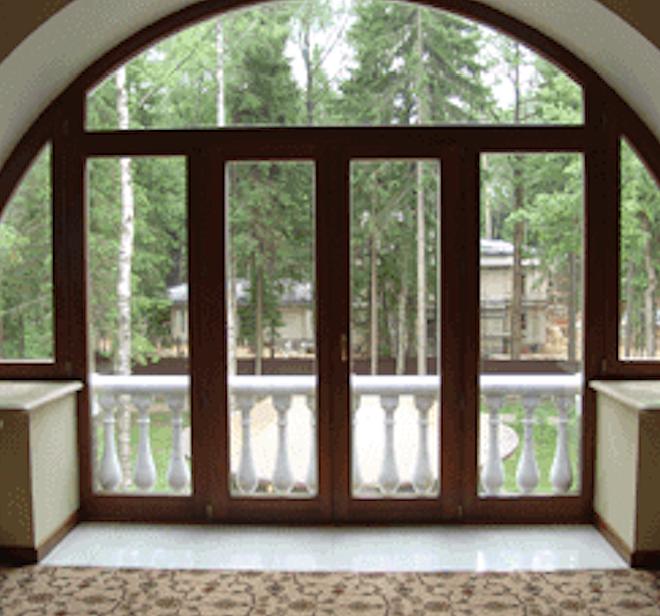 Нестандартные конструкции арочных окон фото 2