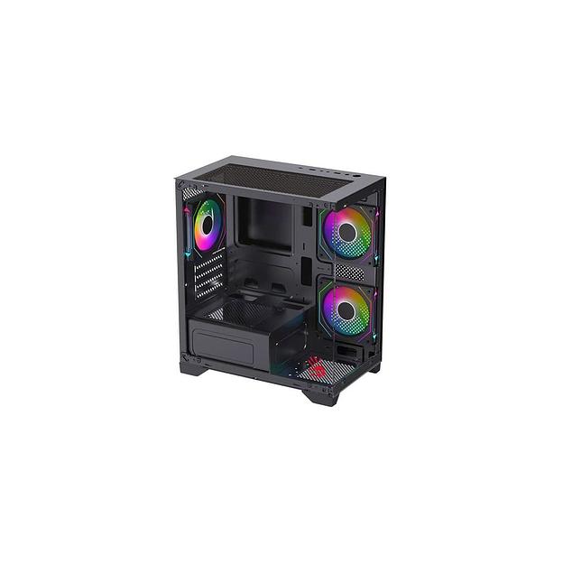 Корпус mATX BLOODY BD-CC103F, Mini-Tower, без БП, черный [bd-cc103f-bk] фото 1
