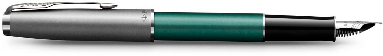 Ручка перьев. Parker Sonnet Essential SB F545 (CW2169362) LaqGreen CT F сталь нержавеющая подар.кор. фото 4