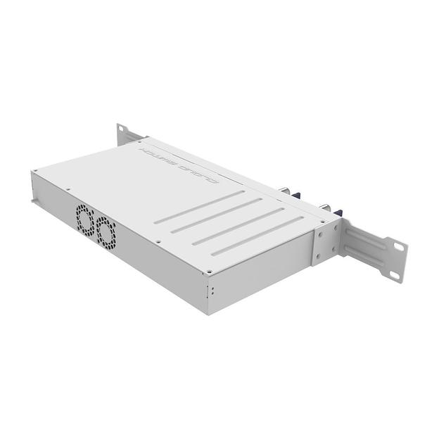 Коммутатор Mikrotik CRS504-4XQ-IN, 1x10Base-T/100Base-TX, 4xQSFP28, Switching capacity 800 Gbps (CRS504-4XQ-IN) фото 3