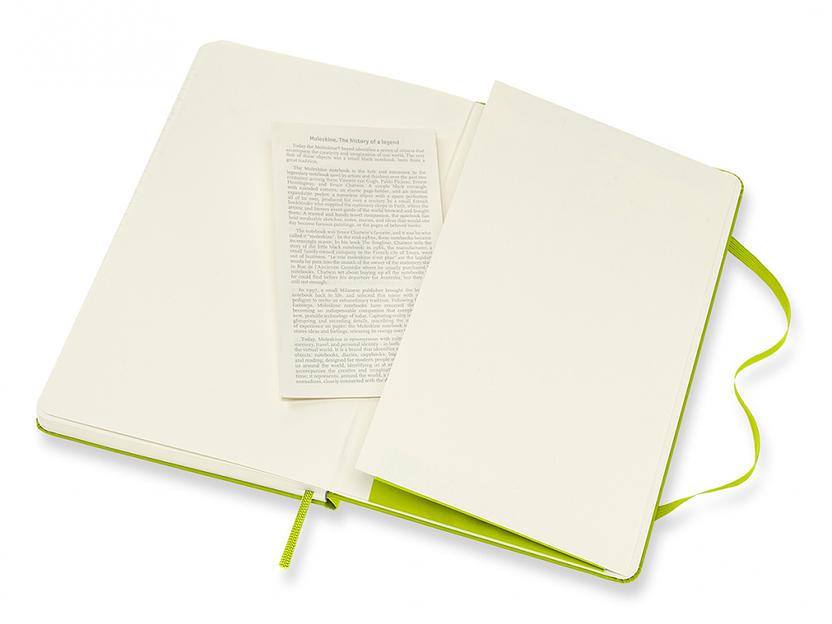 Блокнот Moleskine CLASSIC QP060C2 Large 130х210мм PP 240стр. линейка твердая обложка лайм фото 5