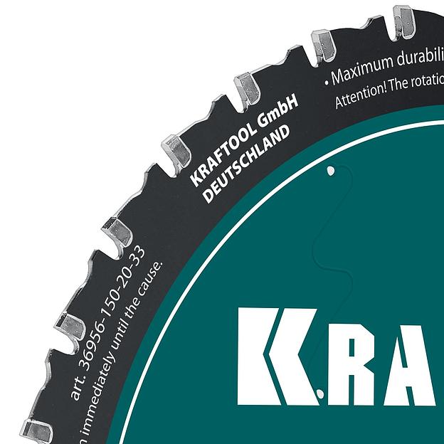 KRAFTOOL Ultra-Slim Metal Cut 150 х 20 x 1.1 мм, 33Т, диск пильный, тонкий рез металла (36956-150-20-33) фото 2
