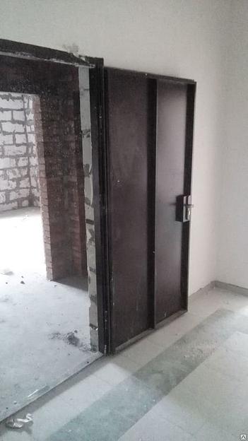 Дверь экономка, времянка (хлопушка) металлическая фото 2