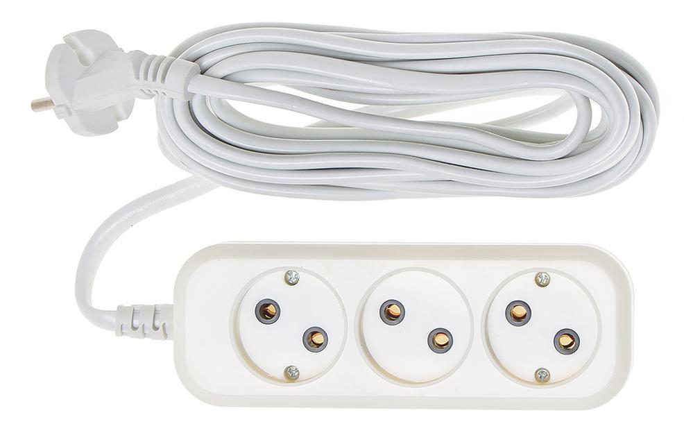 Сетевой удлинитель Buro BU-PSL3.5/W 5м (3 розетки) белый (пакет ПЭ) фото 2