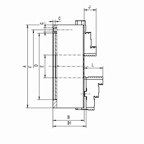 Патрон токарный 3204-200 фото 2