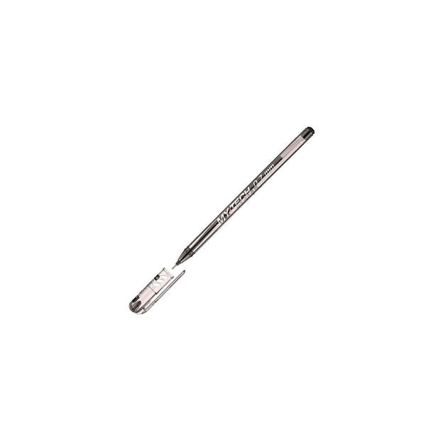 Ручка шариковая PENSAN My-Tech корп.прозрачный d=0.7мм чернила черный коробка картонная [2240/25black] фото 1