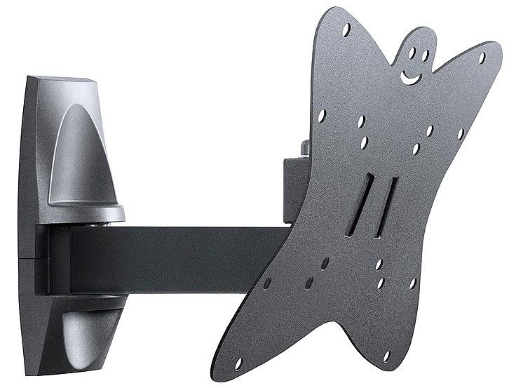 Кронштейн для телевизора Holder LCDS-5037 металлик 20"-37" макс.30кг настенный поворот и наклон фото 1