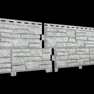 Фасадная панель Ю-Пласт,Stone-house Сланец ,Светло-серый фото 1