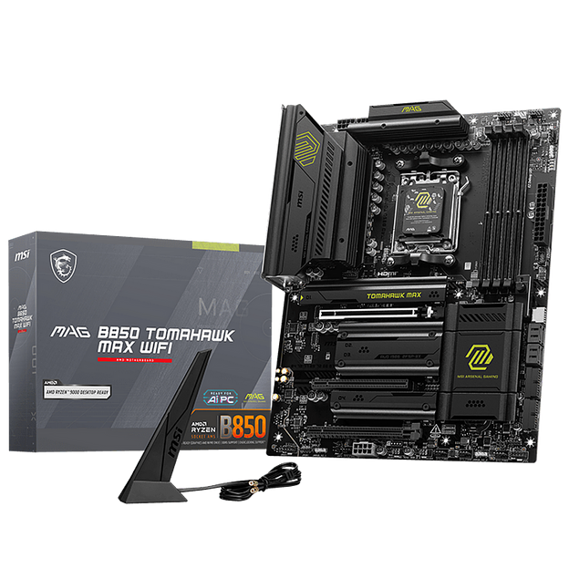 Материнская плата MSI MAG B850 TOMAHAWK MAX WIFI SocketAM5 AMD B850 4xDDR5 ATX AC`97 8ch(7.1) 5Gigabit RAID+HDMI фото 1