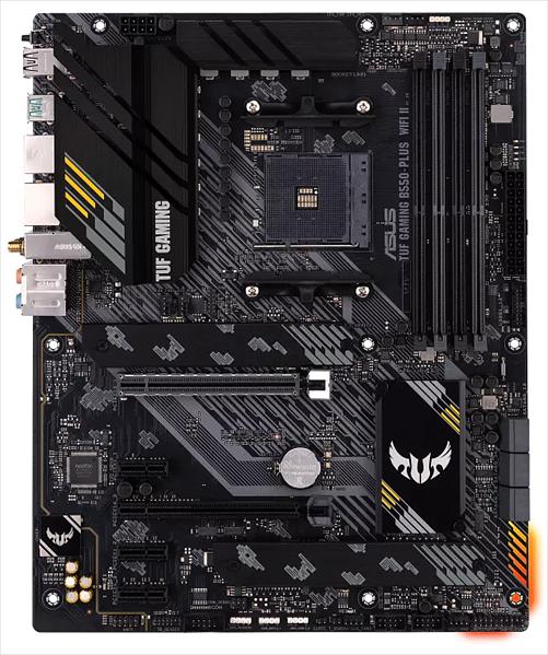 Материнская плата Asus TUF GAMING B550-PLUS WIFI II Soc-AM4 AMD B550 4xDDR4 ATX AC`97 8ch(7.1) 2.5Gg RAID+HDMI+DP фото 1