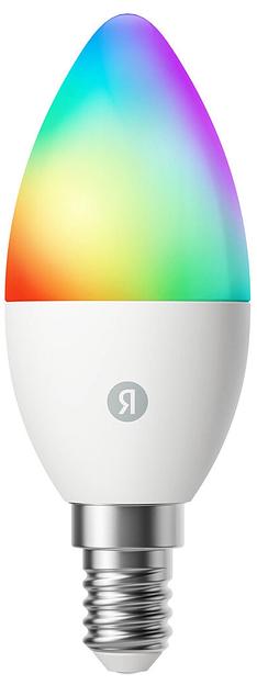 Умная лампочка Яндекс, Е14, RGB, 520 Лм, Matter over Wi-Fi фото 1