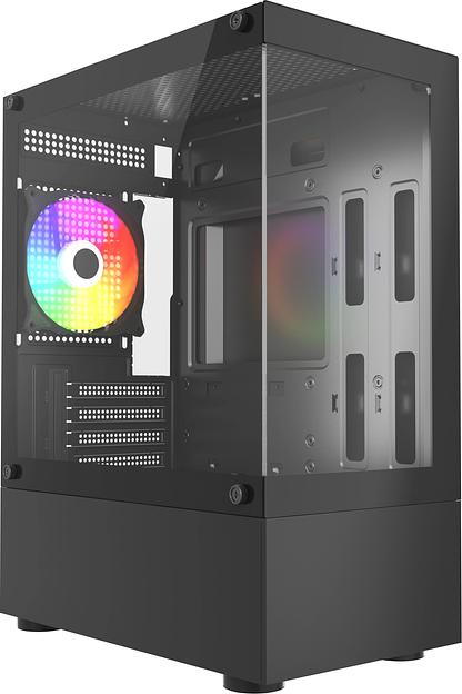 Корпус Accord ACC-285-02B черный без БП mATX 1x120mm 1xUSB2.0 1xUSB3.0 1xUSB3.1 audio фото 1