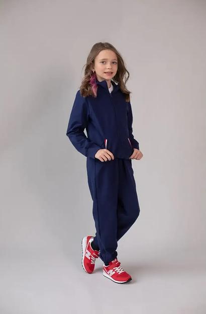 Костюм спортивный на девочку KristiKlo синий ОПТ фото 2