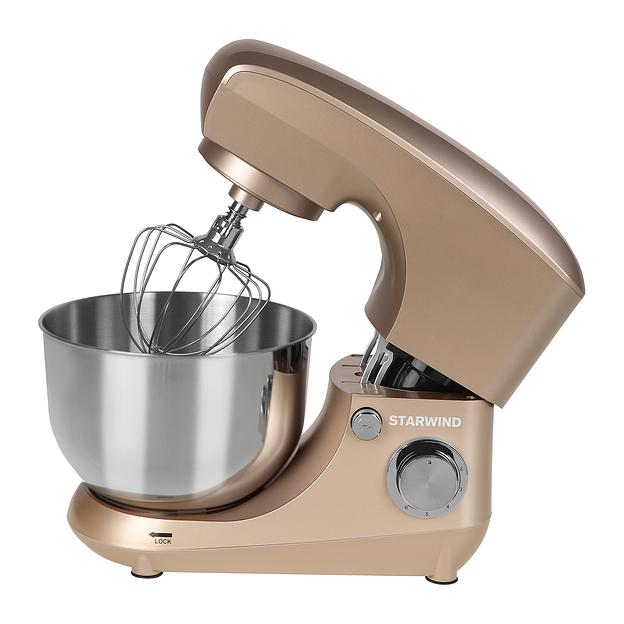 Миксер планетарный Starwind SPM5181 1000Вт бежевый фото 8