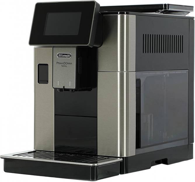 Кофемашина автоматическая DeLonghi ECAM610.75.MB черный/серебристый, исп. кофе - молотый/зерновой, 2.2 л, 1450 Вт, 19 Бар фото 3