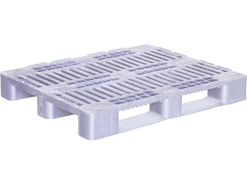 Паллет 1200х800х160 перфорированный, с бортиком 7мм, H1  серый фото 1