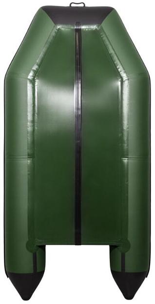 Лодка Аква 2900 слань книжка, киль, 2900*1420*400 мм., цвет: зеленый-черный фото 4