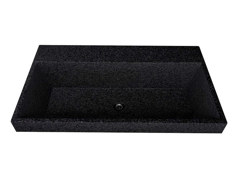 Раковина мебельная для ванной комнаты Марко «Слим 80 чёрный металлик» ОПТ фото 3