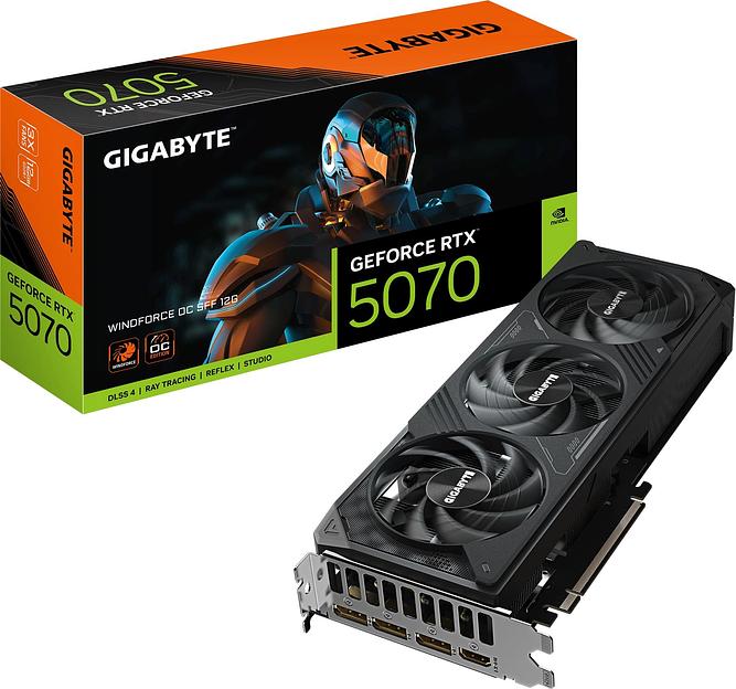 Видеокарта Gigabyte PCI-E GV-N5070WF3OC-12GD 1.0 NVIDIA GeForce RTX 5070 12Gb 192bit GDDR7 2805/28000 HDMIx1 DPx3 HDCP Ret фото 10