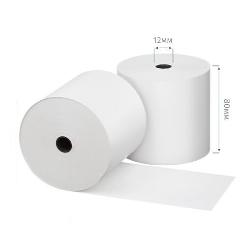 Чековая лента термо слой 80ммх50мх12 фото 1