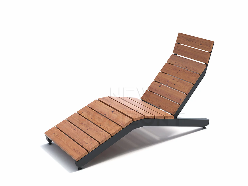 Уличный шезлонг городской лежак «Rush» фото 1