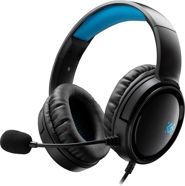 Гарнитура игровая DEFENDER (64548) Abyss черный, провод 2 м фото 1