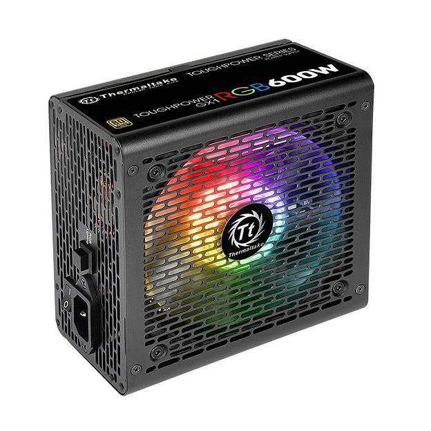 Блок питания Thermaltake ATX 600W Toughpower GX1 RGB 80+ gold (24+4+4pin) APFC 120mm fan color LED 8xSATA RTL фото 1