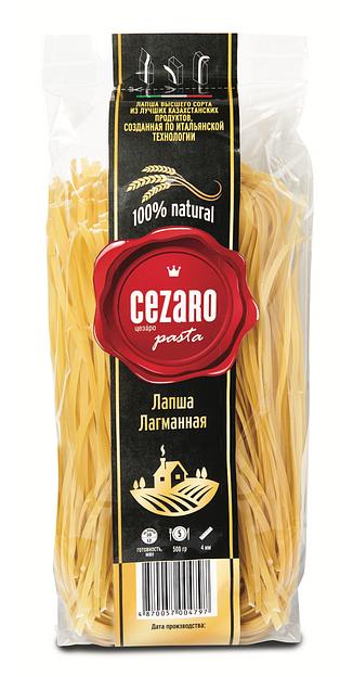 Лапша «Лагманная» Cezaro 500 г фото 1