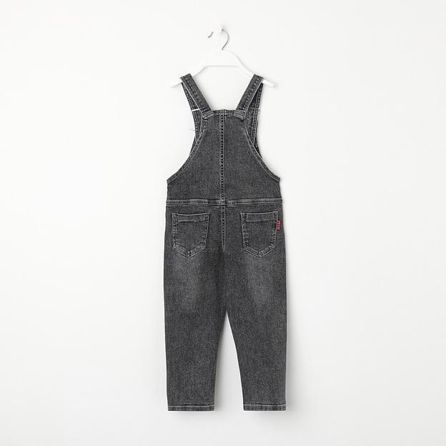 Полукомбинезон для мальчиков, рост 104 см, серый ОПТ фото 2