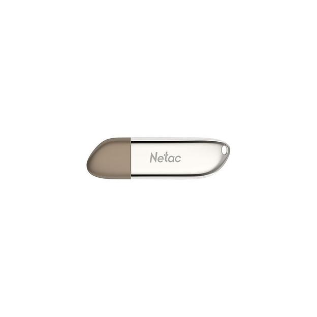 Флешка USB NETAC U352 128ГБ, USB3.0, серебристый [nt03u352n-128g-30pn] фото 1