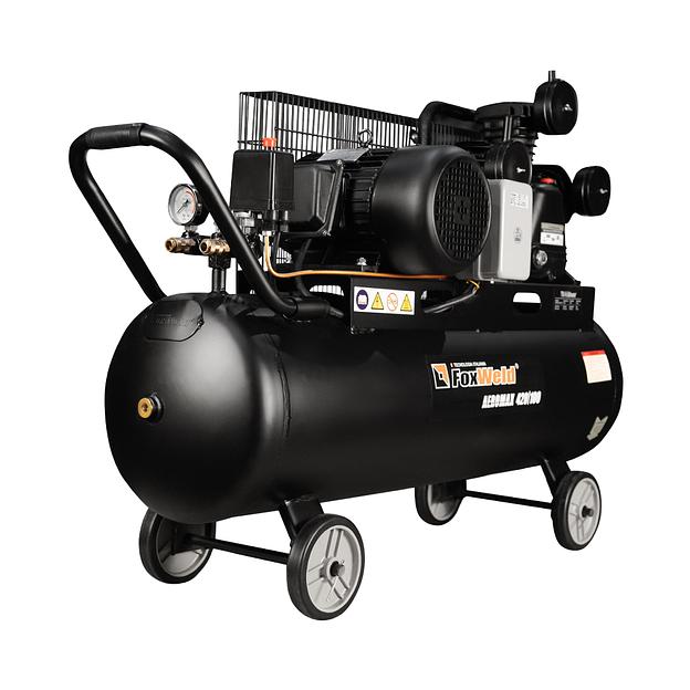 Компрессор воздушный ременной AeroMAX 420/100 Foxweld 5074 фото 3