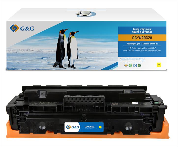 Картридж Cartridge G&G for HP CLJ Pro M454dn/M454dw; M479dw/M479fdn/M479fdw, with chip (2100) (GG-W2032A) фото 1