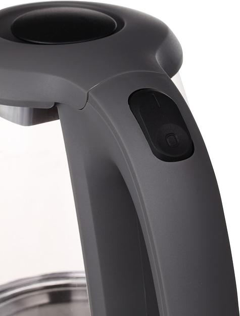 Чайник электрический Hyundai HYK-G1003 1.7л. 2200Вт серый (корпус: стекло) фото 6